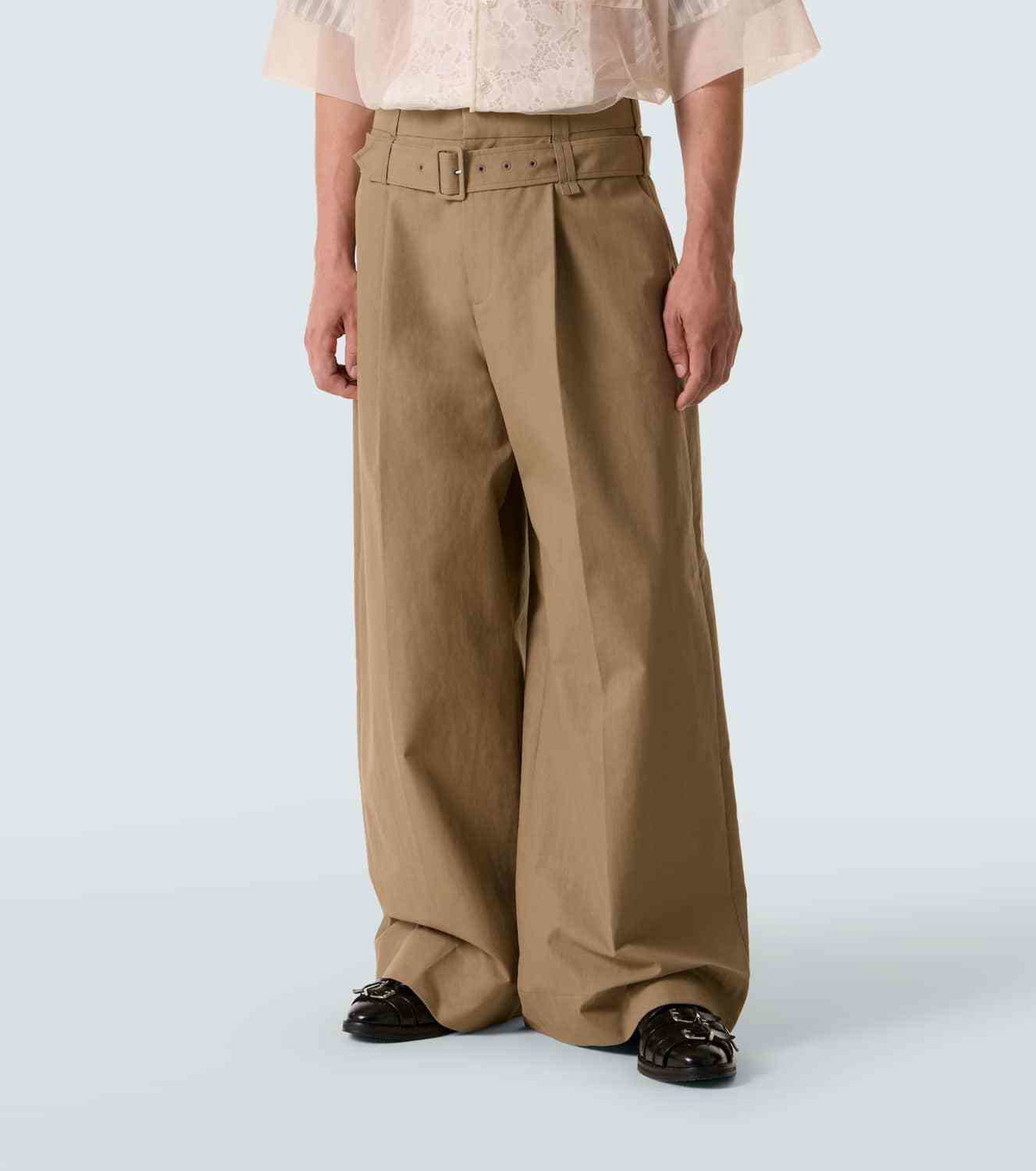 Simone Rocha Cotton-blend canvas wide-leg pants Simone Rocha
