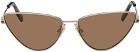 MCQ Gold Cat-Eye Sunglasses