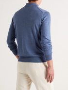 Caruso - Wool Polo Shirt - Blue