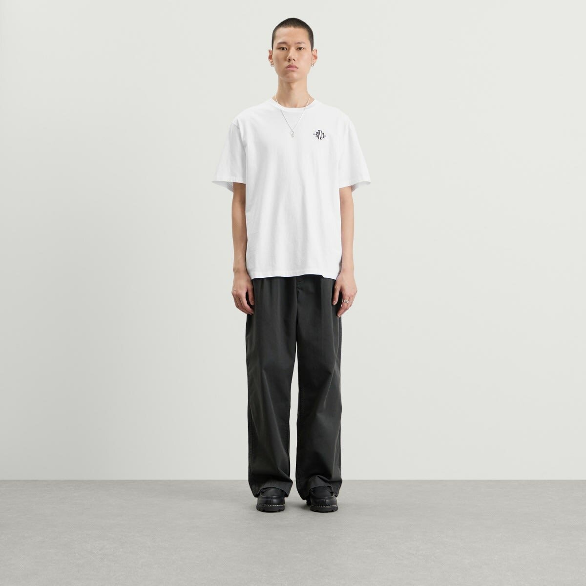 END. Monogram T-Shirt in White