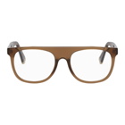 RETROSUPERFUTURE Brown Flat Top Glasses