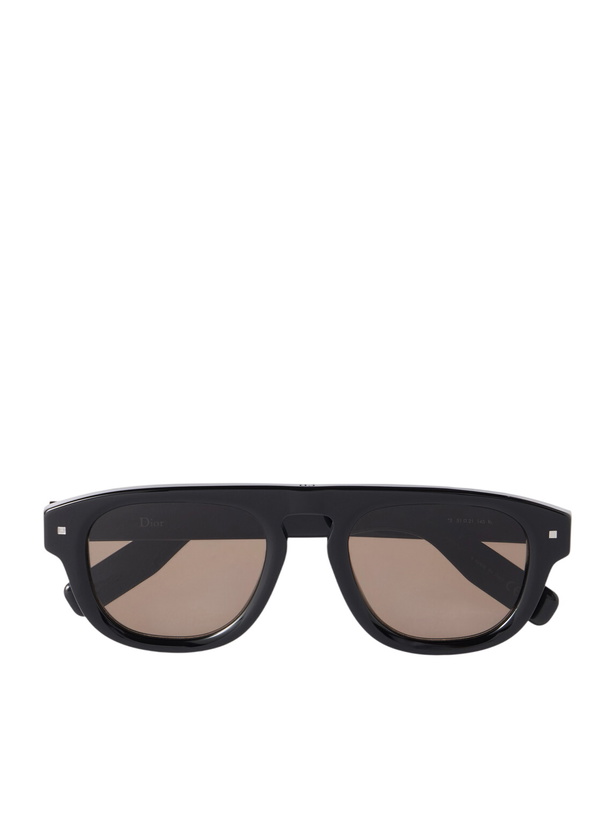 Photo: Dior Eyewear - Dior Line S2I Aviator-Style Acetate Sunglasses - Black
