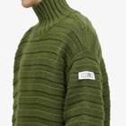 MM6 Maison Margiela Men's Horizontal Rib Jumper in Khaki