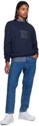 Hugo Navy Bonded Sweatshirt