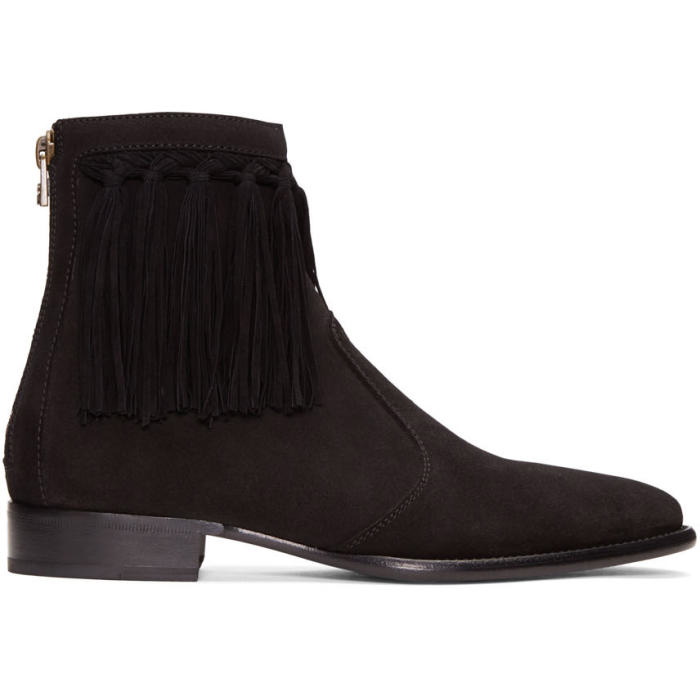 Photo: Jimmy Choo Black Fringe Eric Boots