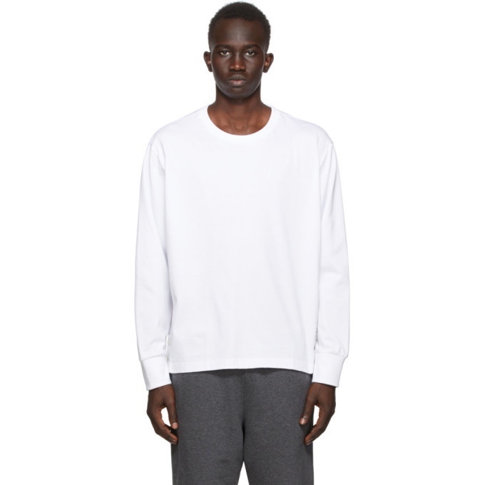 Photo: Thom Browne SSENSE Exclusive White Oversized Long Sleeve T-Shirt