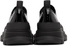 Alexander McQueen Black Patent Tread Slick Low Sneakers