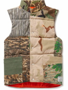Gallery Dept. - Quilted Patchwork Printed Cotton-Twill, Canvas and Ripstop Gilet - Green