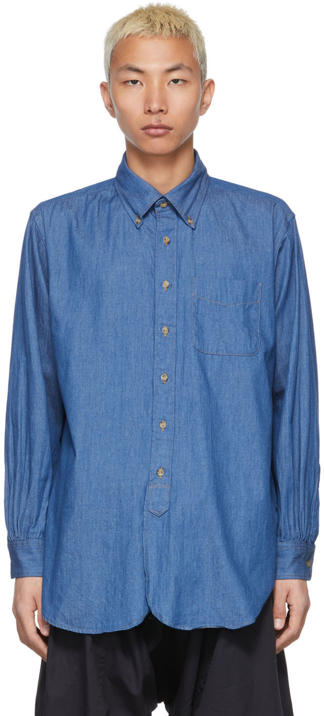 売値 Engineered Garments Long Shirt denim | fml.es