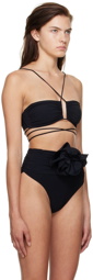 Magda Butrym Black Bandeau Bikini Top