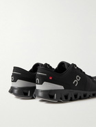 ON - Cloud X3 Rubber-Trimmed Mesh Running Sneakers - Black