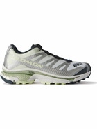 Salomon - XT-4 OG Rubber-Trimmed Mesh Sneakers - Silver