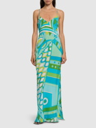 PUCCI Silk Crepe Long Dress