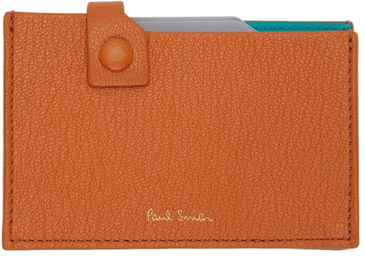 Photo: Paul Smith Orange Goatskin Tab Wallet