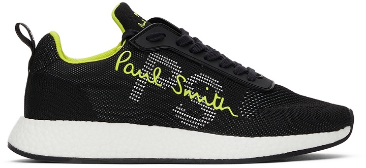 Photo: PS by Paul Smith Black & Yellow Zeus Sneakers
