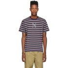 Noah NYC Purple and Grey Striped Bouquet T-Shirt