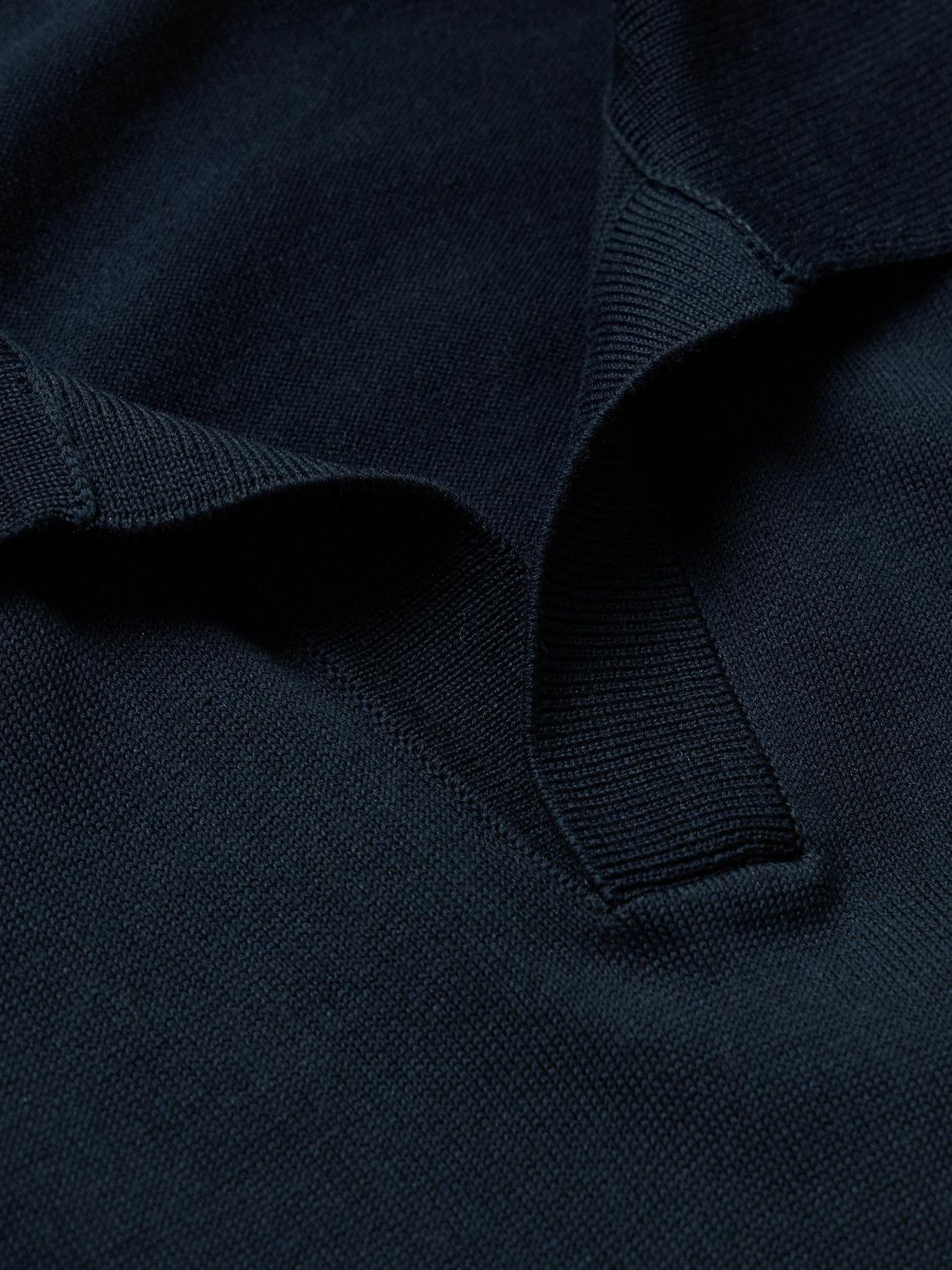 Rubinacci - Positano Cotton Polo Shirt - Blue