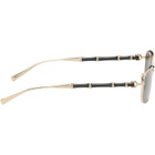 Gucci Gold Square Frame Sunglasses