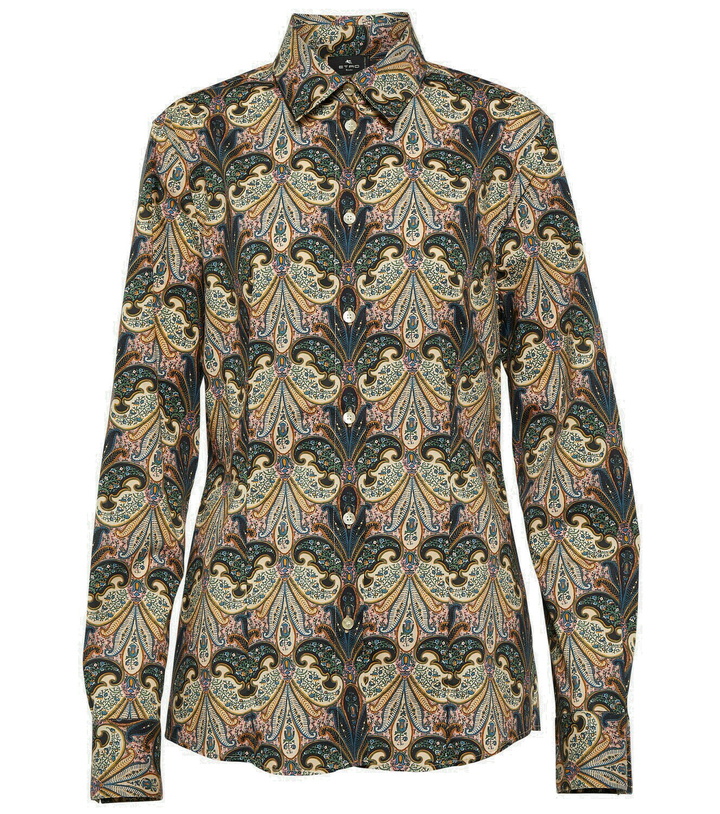 Photo: Etro Paisley cotton-blend shirt