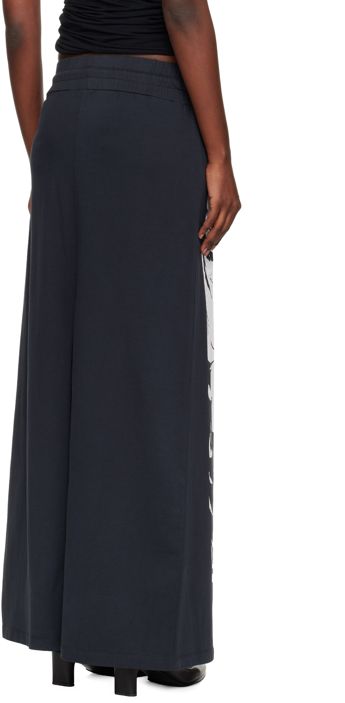 VAQUERA Black & White Jersey Maxi Skirt