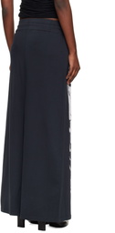 VAQUERA Black & White Jersey Maxi Skirt
