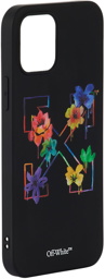 Off-White Black Floral Arrow iPhone 12 Pro Case