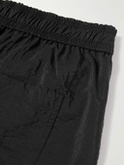 SSAM - Straight-Leg Silk-Blend Shorts - Black