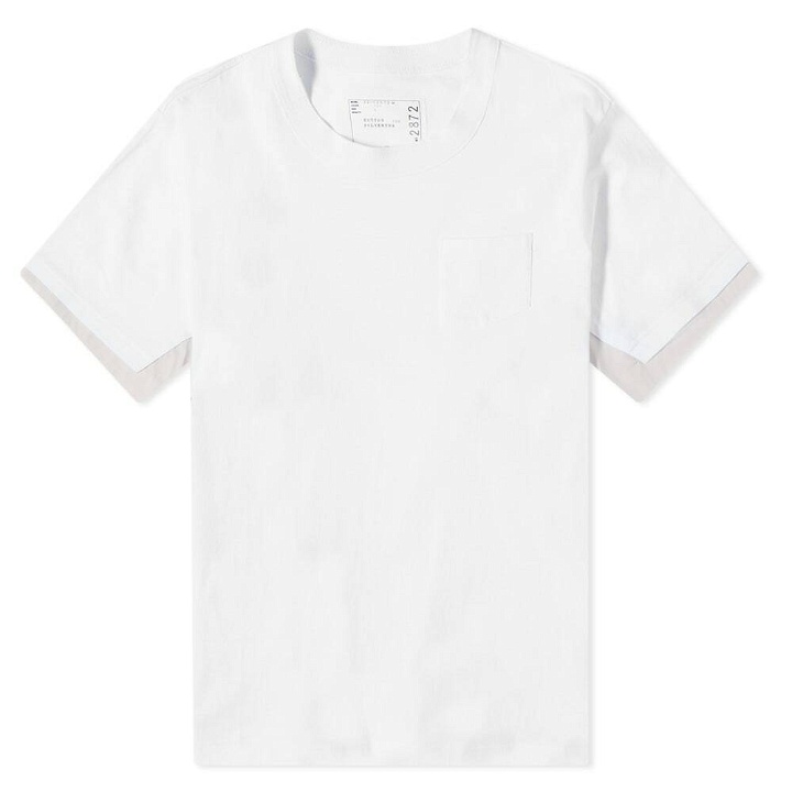 Photo: Sacai Men's Sport Mix T-Shirt in White