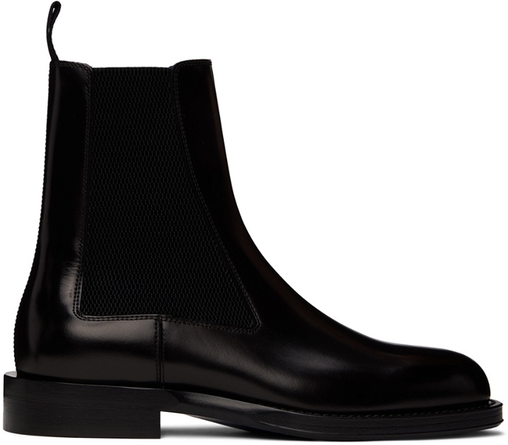 Photo: Burberry Black Leather Tux High Chelsea Boots
