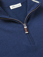 Peter Millar - Crest Cotton-Blend Half-Zip Sweater - Blue