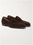 GEORGE CLEVERLEY - George Leather Penny Loafers - Brown