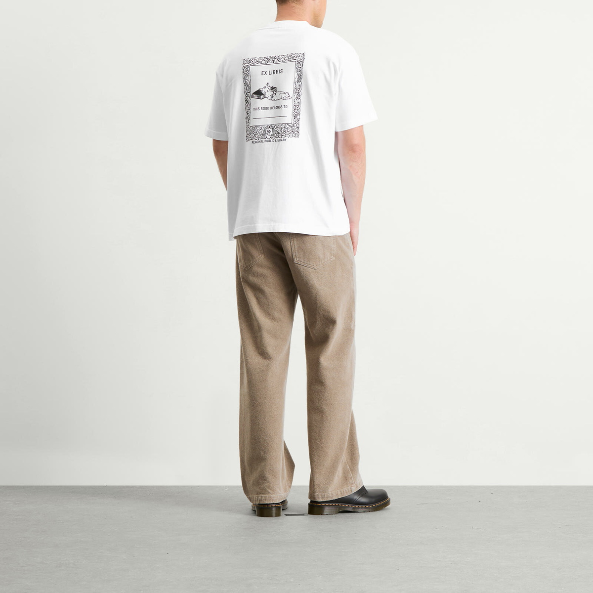 Percival Men's Ex Libris Oversized T-Shirt in White