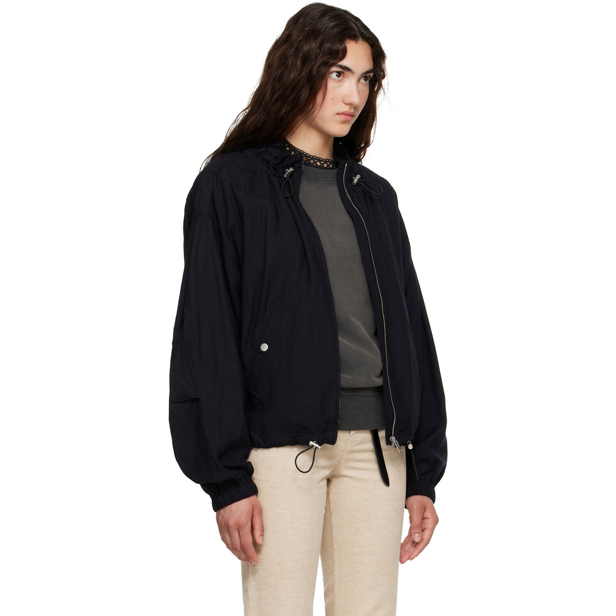 Isabel Marant Etoile Black Plume Jacket