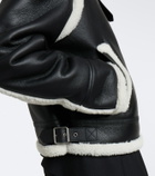 Loewe Shearling-trimmed leather jacket