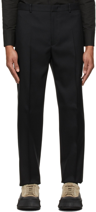 Photo: Jil Sander Black Zip Pocket Trousers