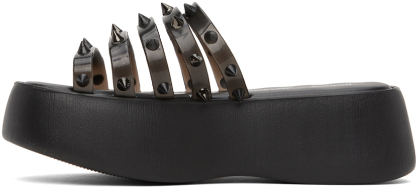 Jean Paul Gaultier Black Melissa Edition 'The Becky Punk Love' Slides