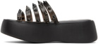 Jean Paul Gaultier Black Melissa Edition 'The Becky Punk Love' Slides