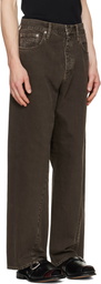 Sunflower Brown Wide Twist Jeans