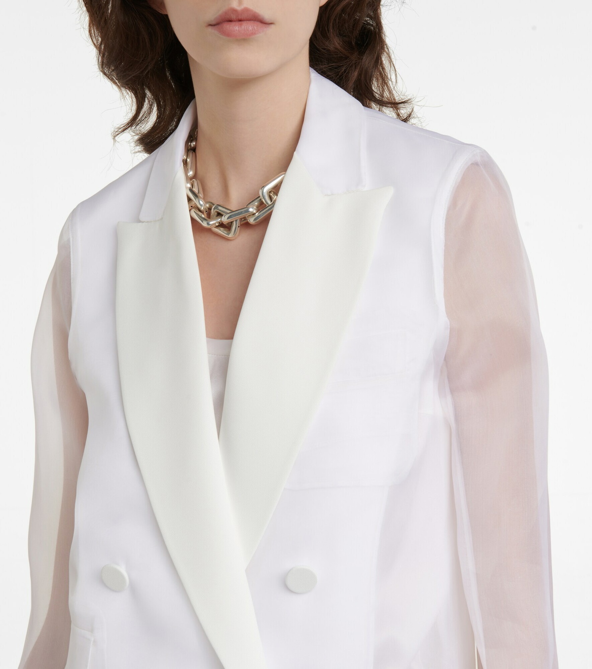 Max Mara - Elegante silk organza blazer Max Mara