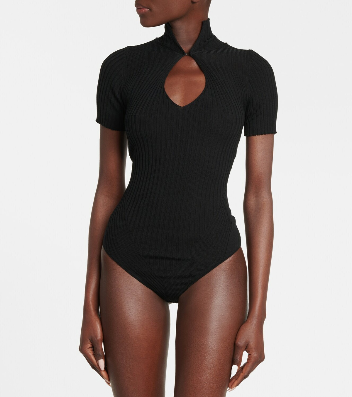 Wolford Ribbed Knit Wool Bodysuit Wolford 9383