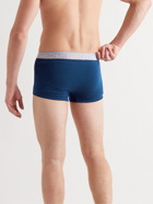 Calvin Klein Underwear - Three-Pack Stretch-Cotton Boxer Briefs - Blue