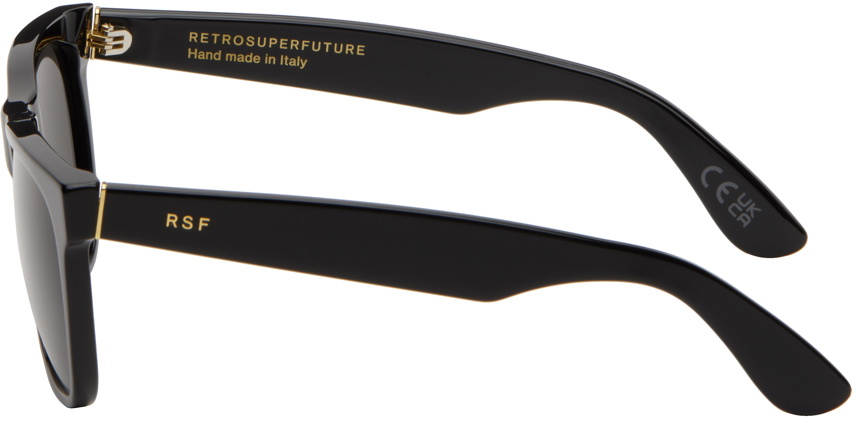 thumbnail image 2 of Retrosuperfuture C2N America Sunglasses – Black Acetate Frame, Black Lenses, Square Style 2 of 6
