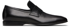 MM6 Maison Margiela Black Grain Leather Loafers