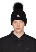 Moncler Black Pom-Pom Hat