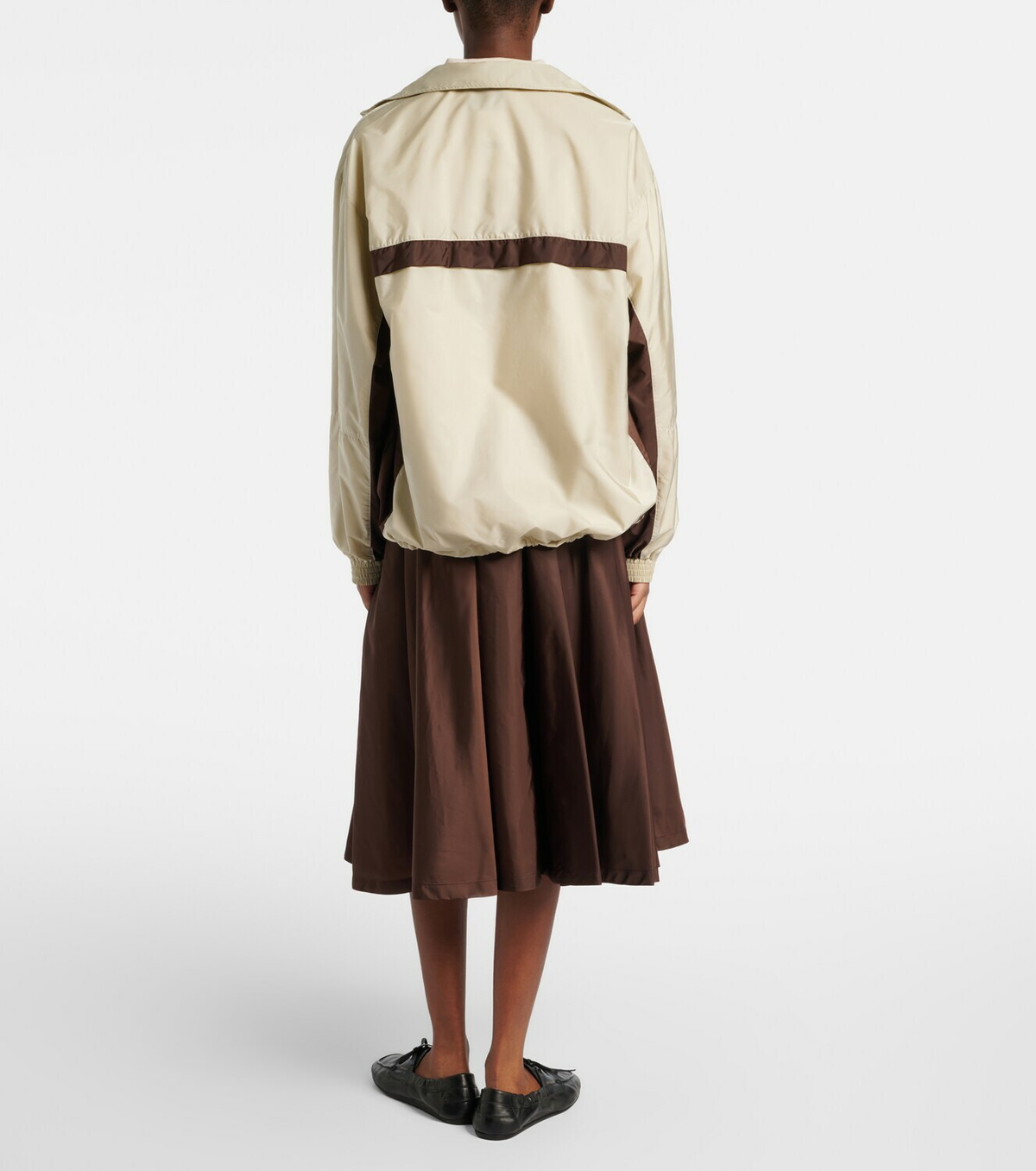 Prada Re-Nylon pleated midi skirt