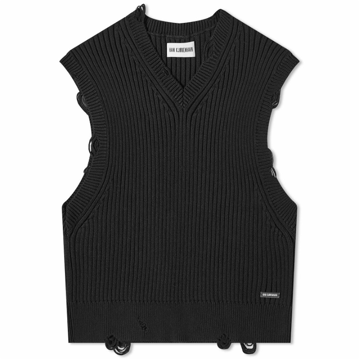 Photo: Han Kjobenhavn Men's Cotton Knit Vest in Black