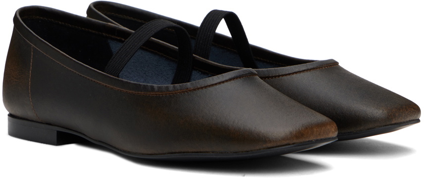 Recto Brown Katharina Ballerina Flats