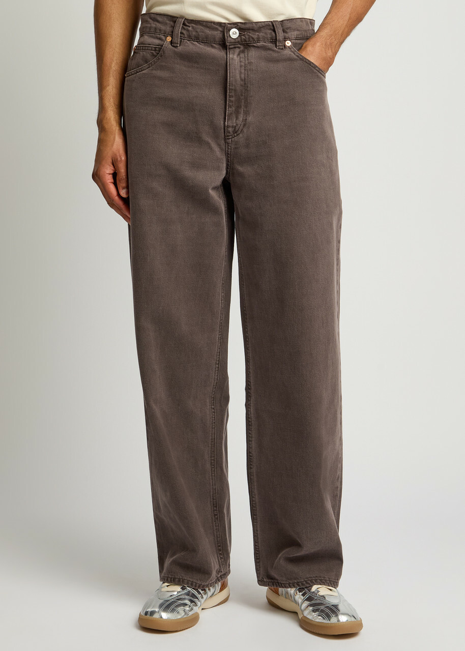Our Legacy Vast Cut Wide-leg Denim Jeans Brown Our Legacy Our Legacy Vast Cut Wide-leg Denim Jeans Brown Our Legacy