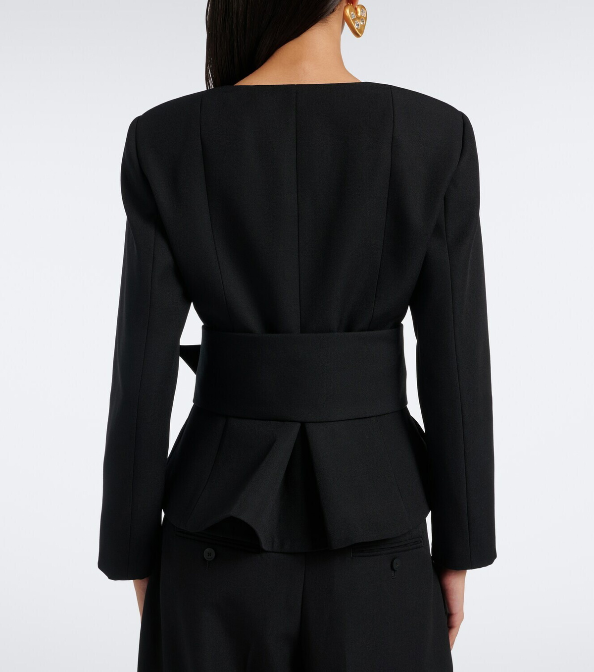 Jacquemus Miami belted virgin wool jacket