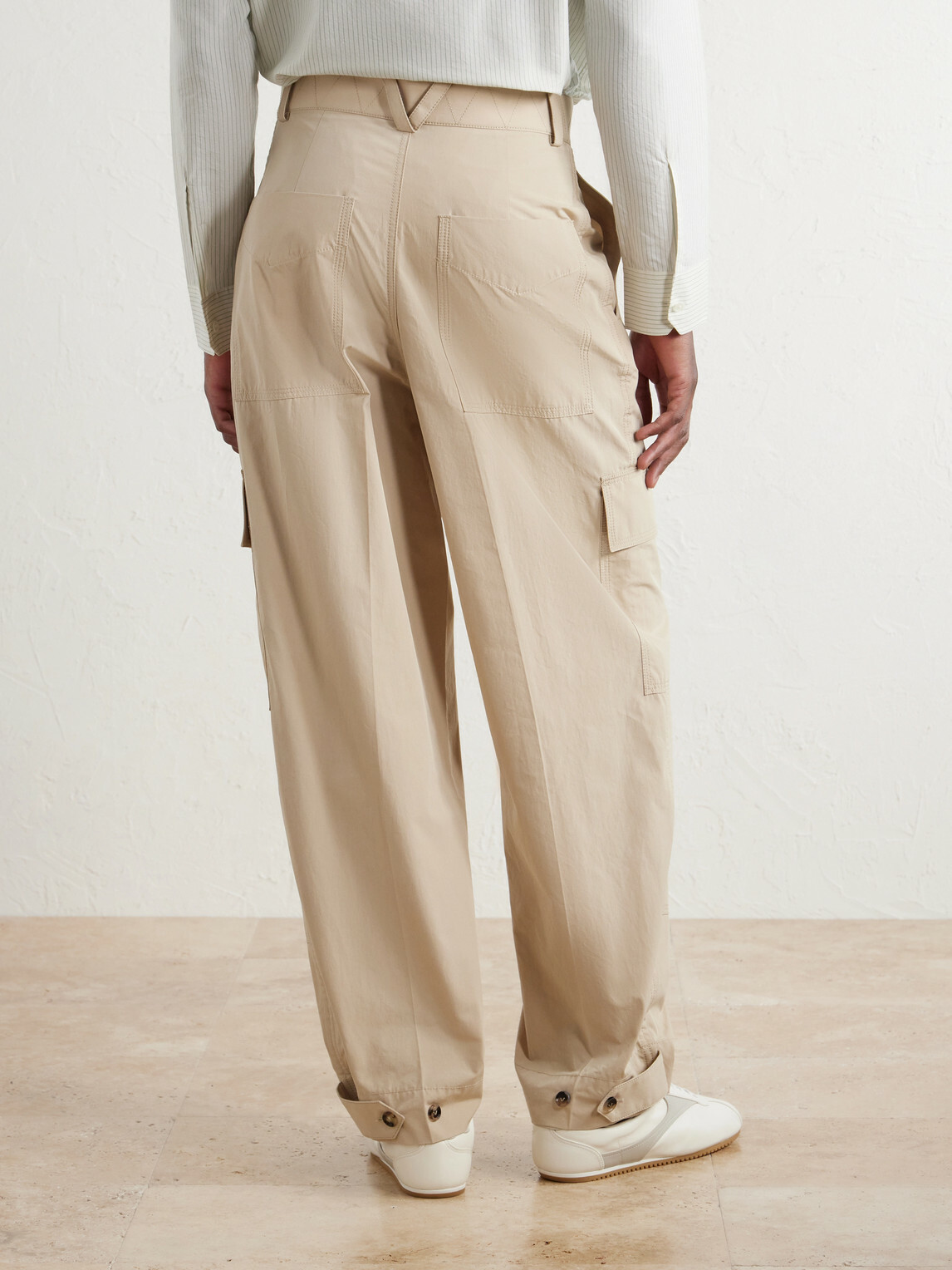 Bottega Veneta - Straight-Leg Cotton-Toile Cargo Trousers - Neutrals
